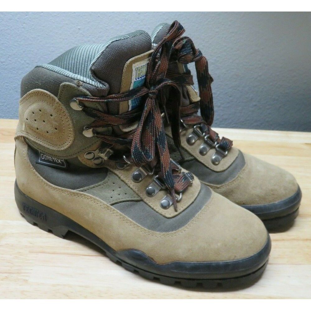 Womens Vintage Tecnica Trekking Gore Tex Waterproof Hiking Trail Brown Boots 6